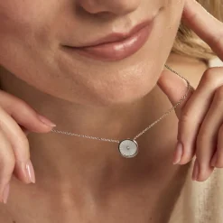 Histoire d'Or Collier Erina Argent Blanc Nacre Oxyde De Zirconium