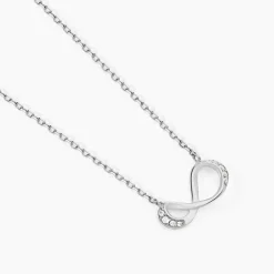Collier Eryka Argent Blanc Oxyde De Zirconium-Histoire d'Or Hot