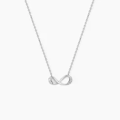 Collier Eryka Argent Blanc Oxyde De Zirconium-Histoire d'Or Hot