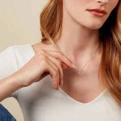 Collier Eryka Argent Blanc Oxyde De Zirconium-Histoire d'Or Hot