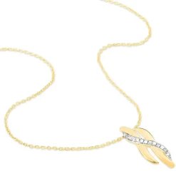 Collier Ester Or Jaune Diamant-Histoire d'Or Sale