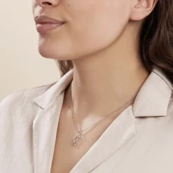 Collier Estina Argent Blanc-Histoire d'Or Clearance