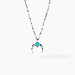 Collier Estrid Argent Blanc Turquoise-Histoire d'Or Clearance