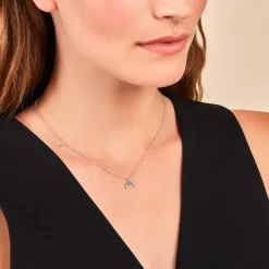 Collier Estrid Argent Blanc Turquoise-Histoire d'Or Clearance