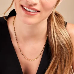 Histoire d'Or Collier Eva Acier Jaune