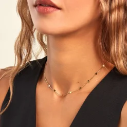 Histoire d'Or Collier Eva Acier Jaune