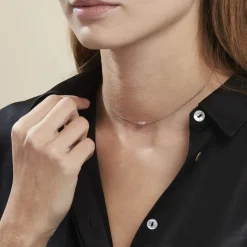Histoire d'Or Collier Evren Argent Blanc Quartz Rose