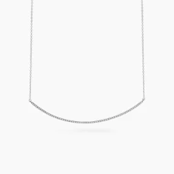 Histoire d'Or Collier Fanchette Or Blanc Diamant