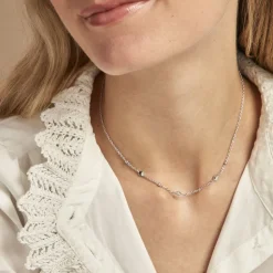 Collier Fancy Argent Blanc-Histoire d'Or Hot