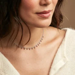 Collier Fancy Argent Blanc-Histoire d'Or Clearance