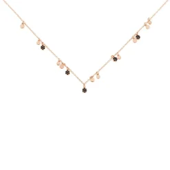 Histoire d'Or Collier Fares Argent Rose Spinelle