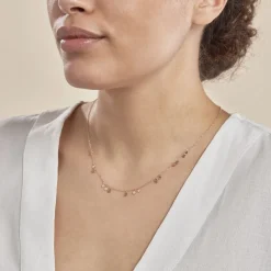 Histoire d'Or Collier Fares Argent Rose Spinelle