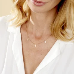 Collier Fatos Plaqué Or Jaune Oxyde De Zirconium-Histoire d'Or Clearance