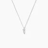 Collier Feath Argent Blanc Oxyde De Zirconium-Histoire d'Or Hot