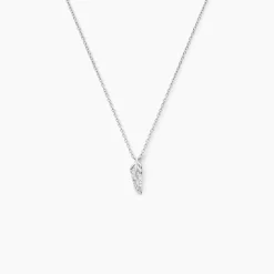 Collier Feath Argent Blanc Oxyde De Zirconium-Histoire d'Or Hot