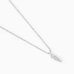 Collier Feath Argent Blanc Oxyde De Zirconium-Histoire d'Or Hot