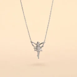 Collier Fee Or Blanc Diamant-Histoire d'Or Discount