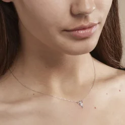 Collier Fee Or Blanc Diamant-Histoire d'Or Discount