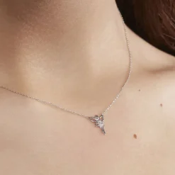 Collier Fee Or Blanc Diamant-Histoire d'Or Discount