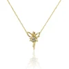 Collier Fee Or Jaune Diamant-Histoire d'Or New