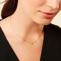 Collier Fenton Or Jaune Oxyde De Zirconium-Histoire d'Or