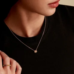 Collier Fioralba Plaqué Or Jaune-Histoire d'Or Clearance