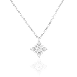 Histoire d'Or Collier Flocon Argent Blanc Oxyde De Zirconium