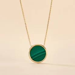 Collier Florica Or Jaune Malachite-Histoire d'Or Clearance