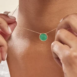 Collier Florica Or Jaune Malachite-Histoire d'Or Clearance