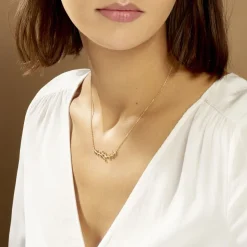 Collier Folia Plaqué Or Jaune-Histoire d'Or Best