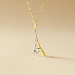 Histoire d'Or Collier Formev Or Bicolore Oxyde De Zirconium