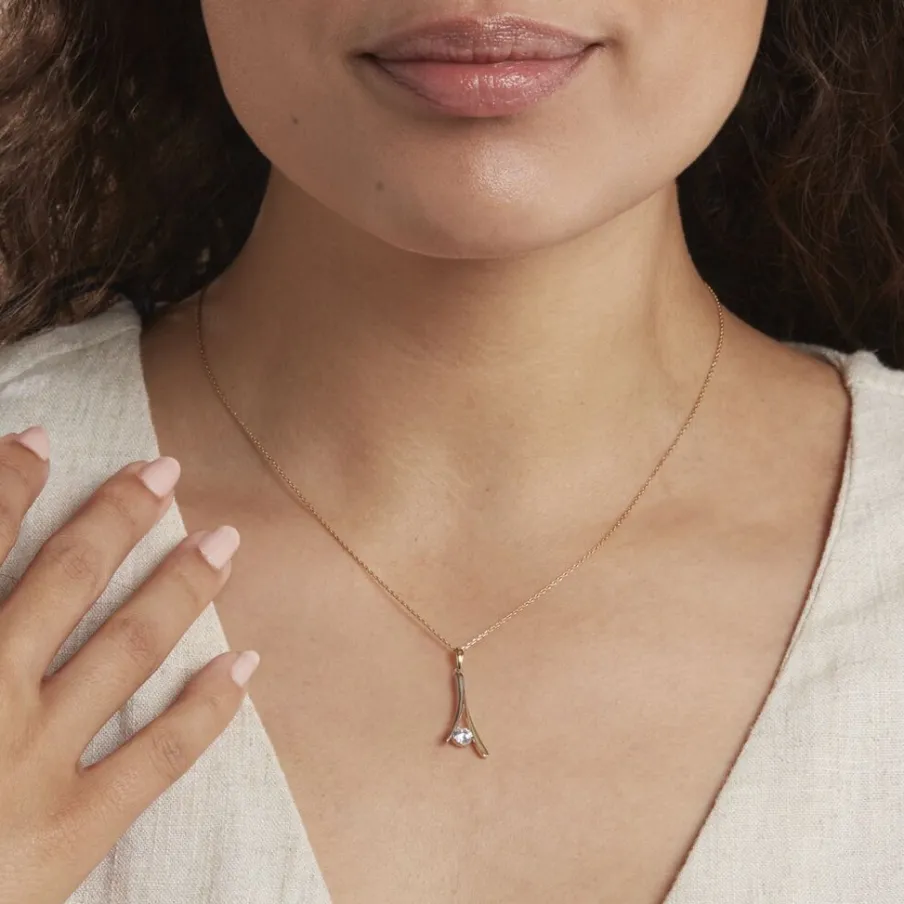 Histoire d'Or Collier Formev Or Bicolore Oxyde De Zirconium