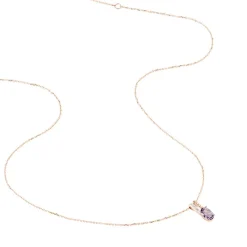 Histoire d'Or Collier Frannie Or Rose Amethyste Et Oxyde De Zirconium