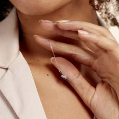 Histoire d'Or Collier Galya Or Blanc Diamant