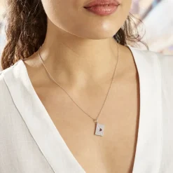 Collier Geoffrey Argent Oxydes De Zirconium-Histoire d'Or New