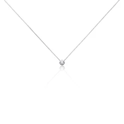 Histoire d'Or Collier Germinie Argent Blanc Oxyde De Zirconium