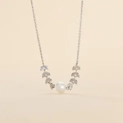 Histoire d'Or Collier Giacobbe Argent Blanc Perle De Culture