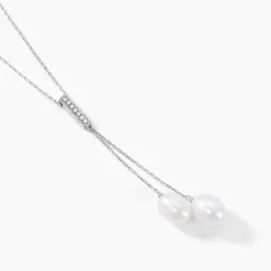 Collier Giacomo Or Blanc Perle De Culture-Histoire d'Or Clearance