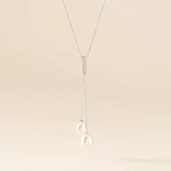 Collier Giacomo Or Blanc Perle De Culture-Histoire d'Or Clearance