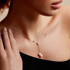 Collier Giacomo Or Blanc Perle De Culture-Histoire d'Or Clearance