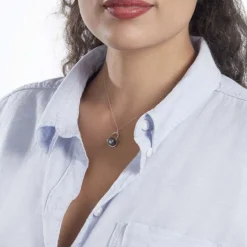 Histoire d'Or Collier Gian Or Blanc Perle De Tahiti Diamant