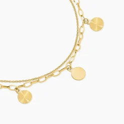 Histoire d'Or Collier Gili Acier Jaune