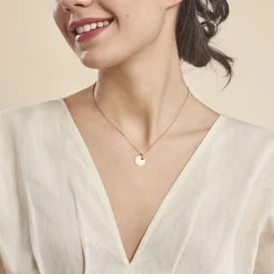 Histoire d'Or Collier Giusto Plaque Or Oxyde De Zirconium