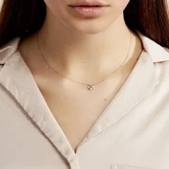 Histoire d'Or Collier Gladysse Or Rose Oxyde De Zirconium