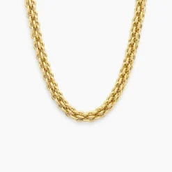 Collier Goa Acier Jaune-Histoire d'Or New