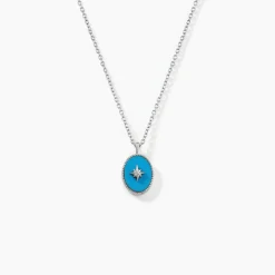 Histoire d'Or Collier Goddess Argent Blanc Turquoise