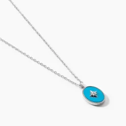 Histoire d'Or Collier Goddess Argent Blanc Turquoise