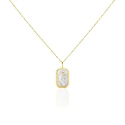 Histoire d'Or Collier Goddess Argent Doré Nacre