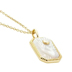 Histoire d'Or Collier Goddess Argent Doré Nacre