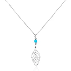 Collier Grethel Argent Blanc Turquoise-Histoire d'Or Outlet